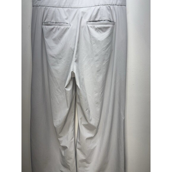 Athleta Womens Tribeca Wide Leg Crop Pants Gray Stretch Lightweight Sz 4 - Picture 13 of 16